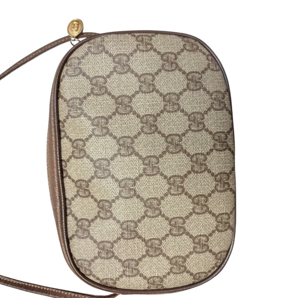 Gucci GG brown mini messenger crossbody bag vintage - Picture 3 of 10